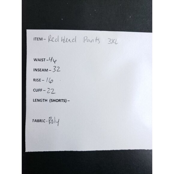 Red Head Mens 3XL Camouflage Fleece Pants With Drawstring Waist & Full Leg Style - Picture 10 of 10